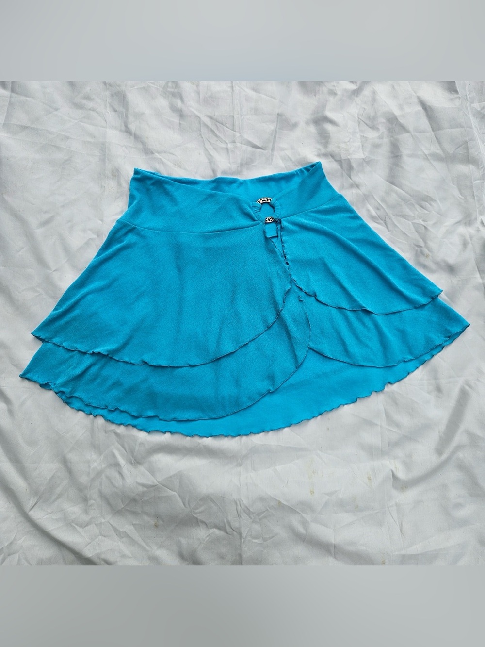 Vintage Y2K Women's Layered Swim Coverup Skirt